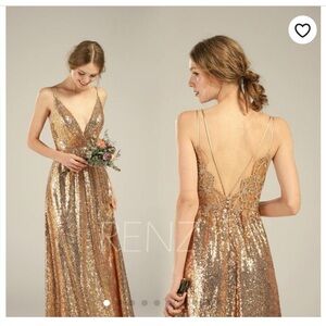 Gold Sequin Gown